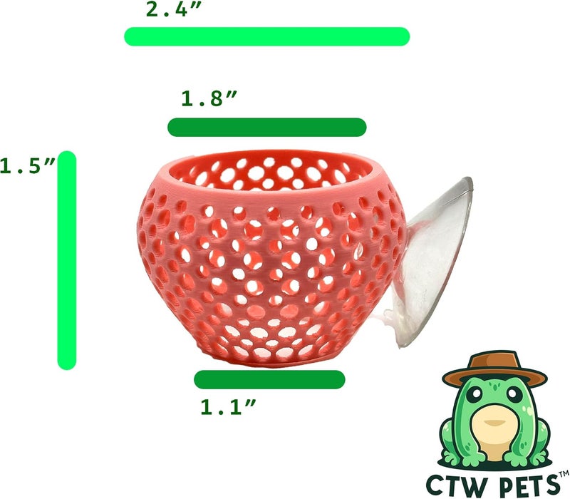 CTWPets Store Betta Bulb Hide | Betta Rest Fish Tank Ornament | Aquarium Cave with Suction Cup for Small Fish Tank, Betta Habitat, Shrimp Hideout, Aquatic Decor (Bubblegum Pink) - Image 2